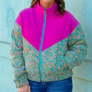 ODDY Bloom and Bold Floral Jacket NWT